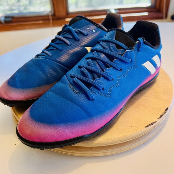Adidas Messi 16.3 TF Men's Size 5 Blue White Soccer Cleats BB5647 - Picture 1 of 5